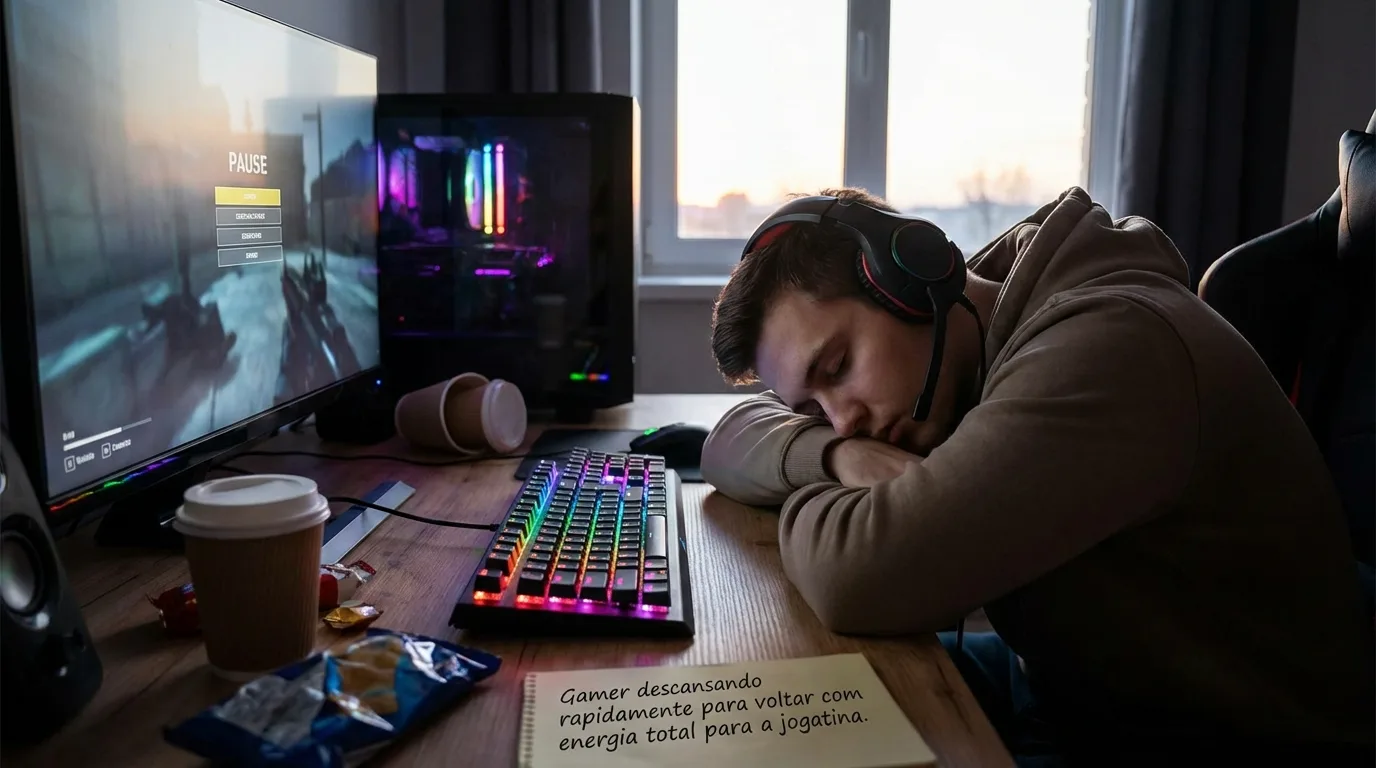 Cochilo Gamer: Desperte Revigorado e Evite a Sonolência Pós-Soneca