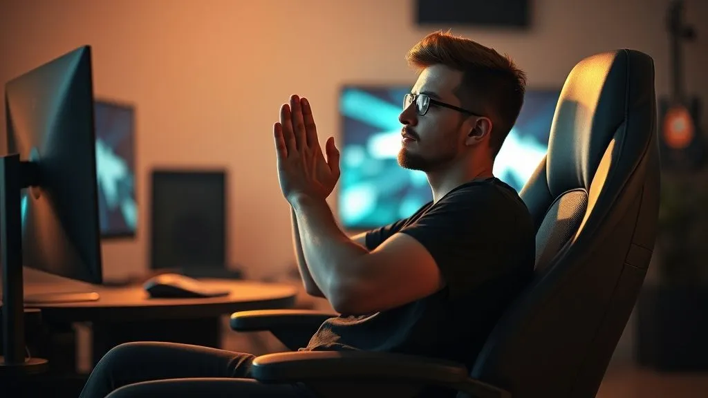 Yoga para Gamers: 7 Posições para Aliviar Dores e Turbinar o Foco?