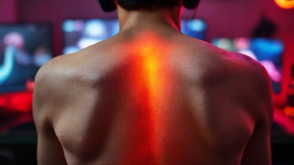 5 Passos para Aliviar Dor Lombar de Gamer com Alongamento e Respiração Consciente