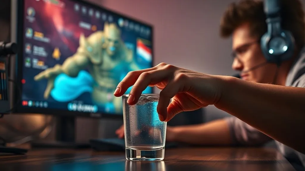 5 Estratégias Essenciais: Gamers Combatem Desidratação e Mantêm Foco?