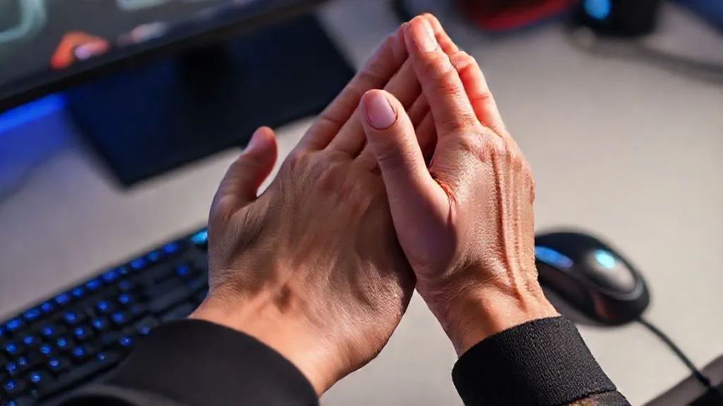 Gamers: 7 Alongamentos Essenciais para Prevenir Dor no Punho e Pescoço em Minutos