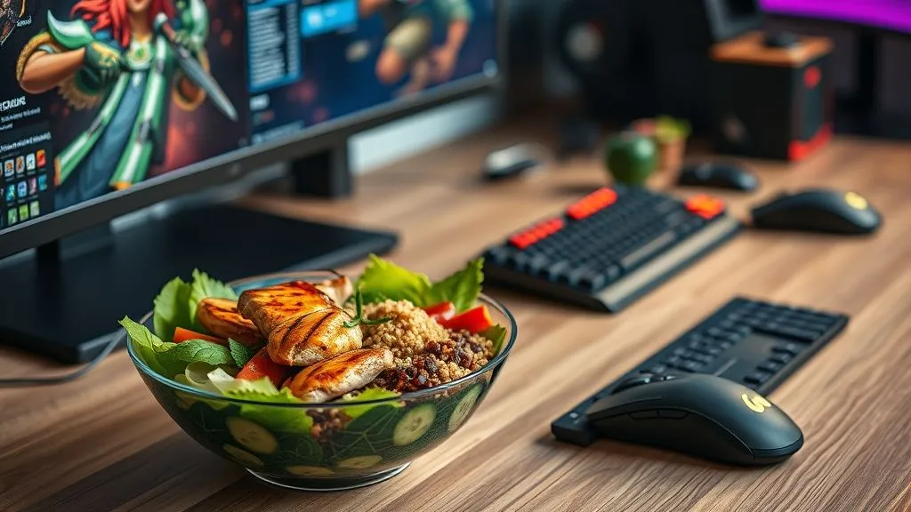 Gamers Sem Tempo: 7 Passos para um Plano Alimentar Rápido e Energizante