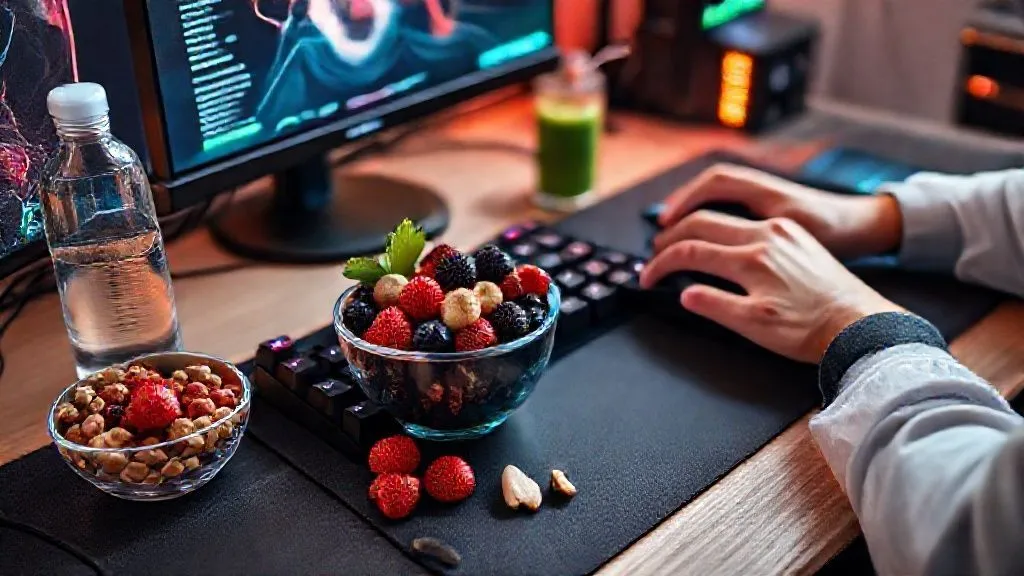 7 Hábitos Alimentares Essenciais: Foco e Energia Imbatíveis para Gamers