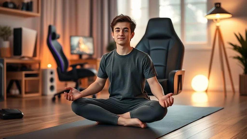 Yoga Pós-Jogo: 7 Poses para Reequilibrar Mente e Corpo de Gamers