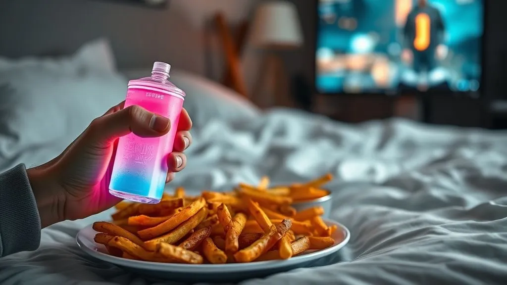 7 Alimentos Proibidos: Garanta Sono Profundo para Gamers Após a Noite de Jogo