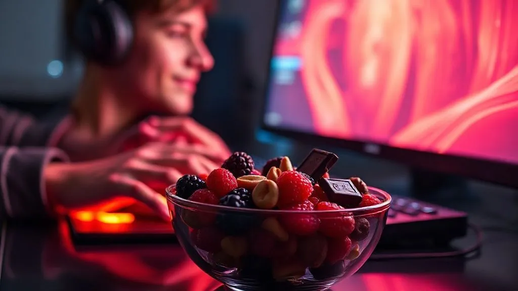 5 Snacks Funcionais que Turbinam Foco e Reação de Gamers Sem Engordar